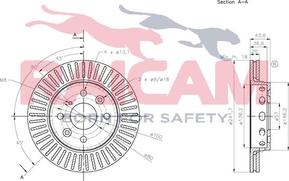 Raicam RD00541 - Brake Disc autospares.lv