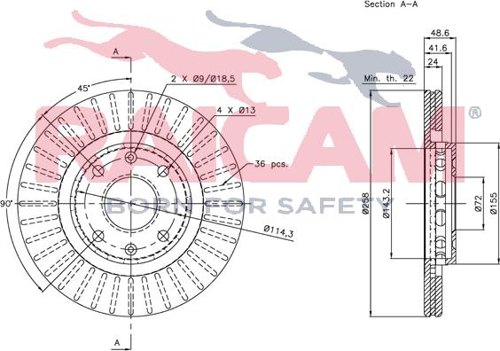 Raicam RD00542 - Brake Disc autospares.lv