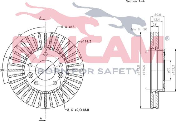 Raicam RD00560 - Brake Disc autospares.lv