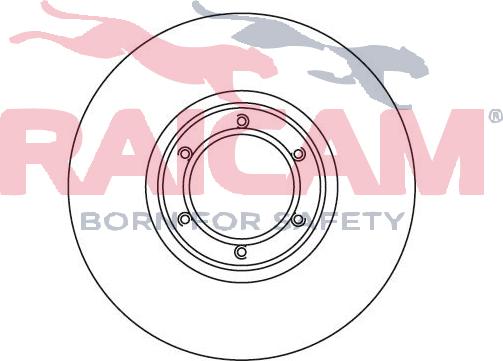 Raicam RD00654 - Brake Disc autospares.lv