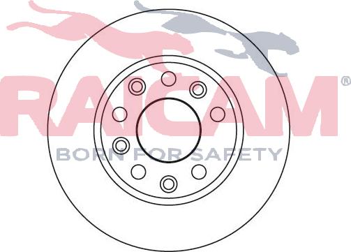 Raicam RD00672 - Brake Disc autospares.lv
