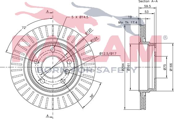 Raicam RD00066 - Brake Disc autospares.lv