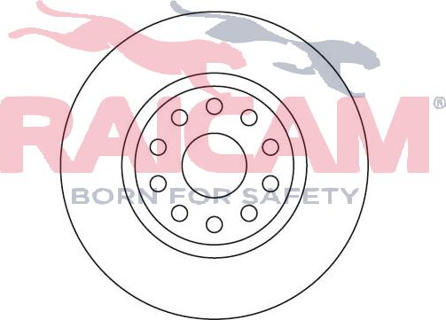 Raicam RD00199 - Brake Disc autospares.lv