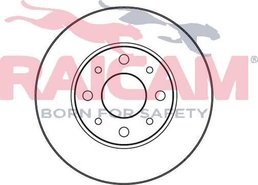 Raicam RD00195 - Brake Disc autospares.lv