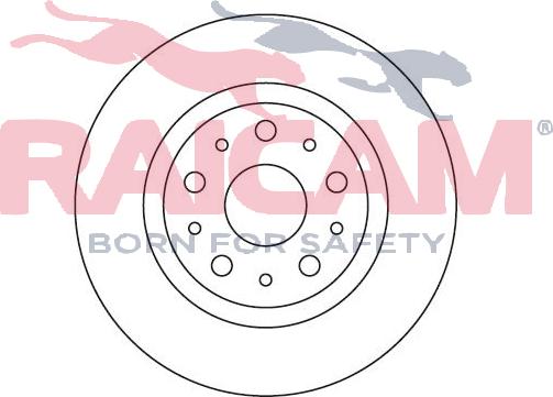 Raicam RD00198 - Brake Disc autospares.lv