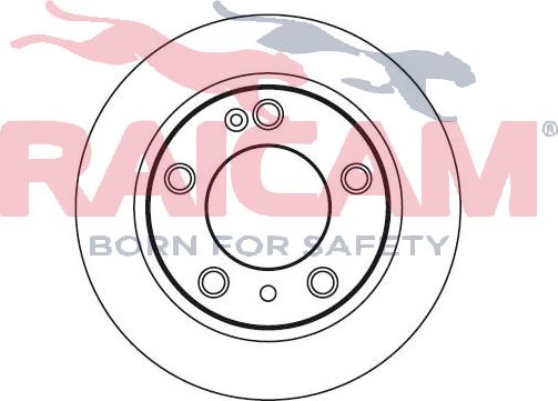 Raicam RD00106 - Brake Disc autospares.lv