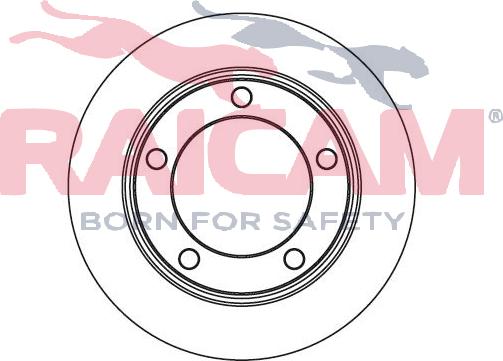 Raicam RD00186 - Brake Disc autospares.lv