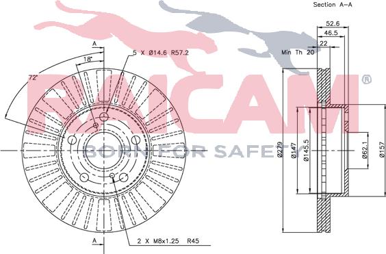 Raicam RD00804 - Brake Disc autospares.lv