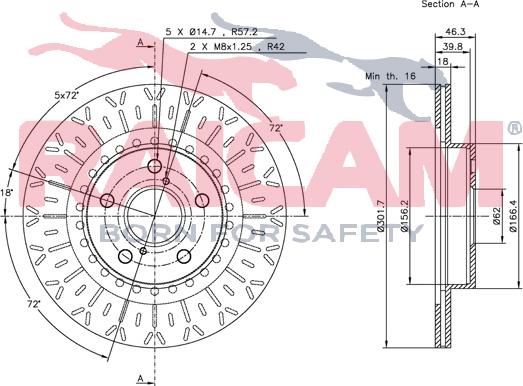 Raicam RD00806 - Brake Disc autospares.lv