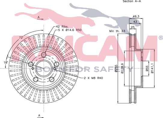 Raicam RD00816 - Brake Disc autospares.lv