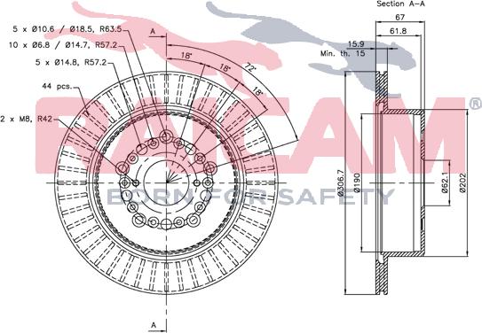 Raicam RD00817 - Brake Disc autospares.lv