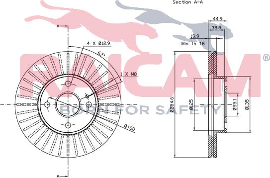 Raicam RD00399 - Brake Disc autospares.lv