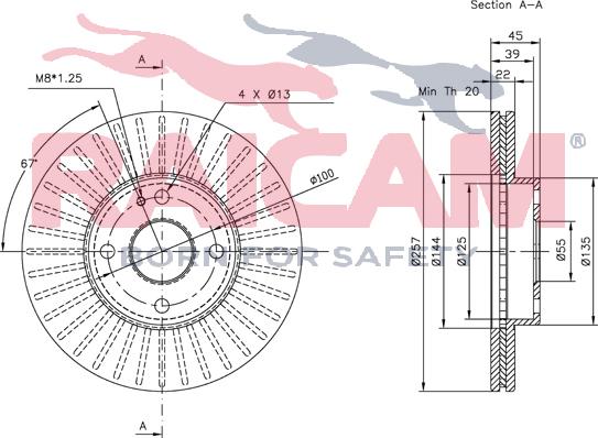 Raicam RD00392 - Brake Disc autospares.lv