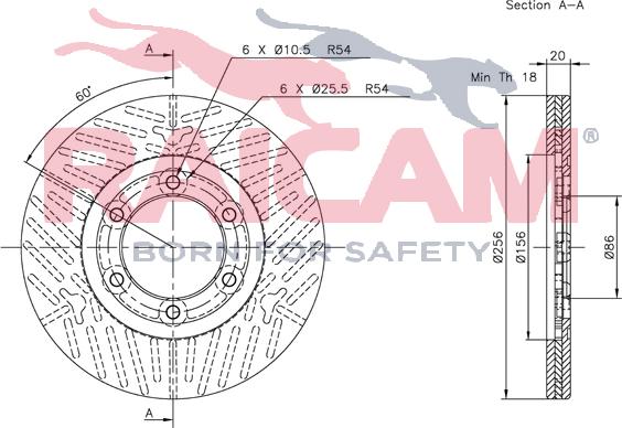 Raicam RD00384 - Brake Disc autospares.lv