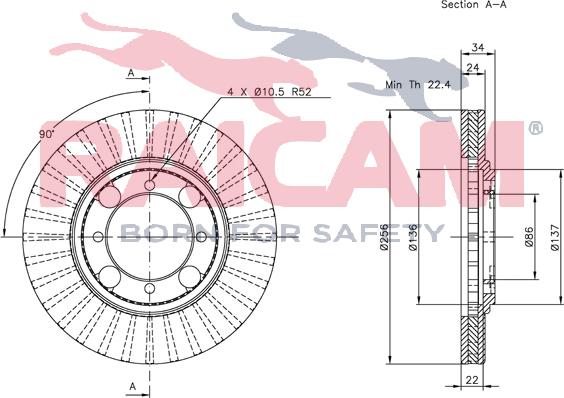 Raicam RD00330 - Brake Disc autospares.lv