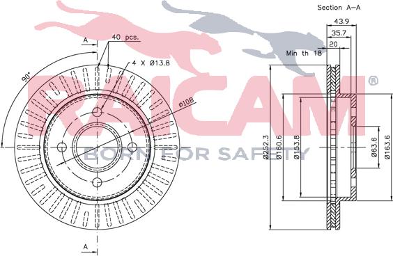 Raicam RD00246 - Brake Disc autospares.lv