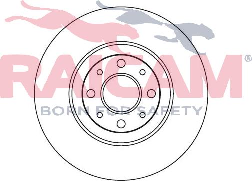 Raicam RD00207 - Brake Disc autospares.lv