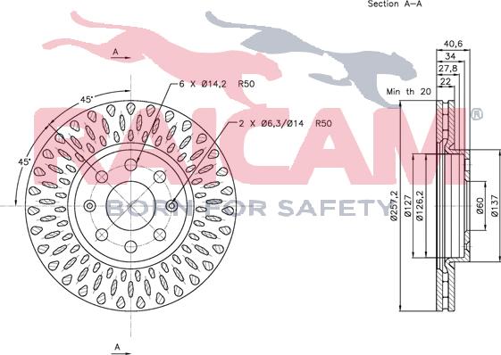 Raicam RD00211 - Brake Disc autospares.lv