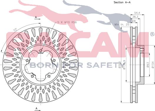 Raicam RD00276 - Brake Disc autospares.lv