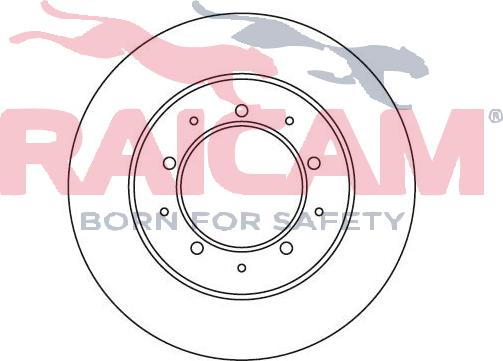 Raicam RD00707 - Brake Disc autospares.lv