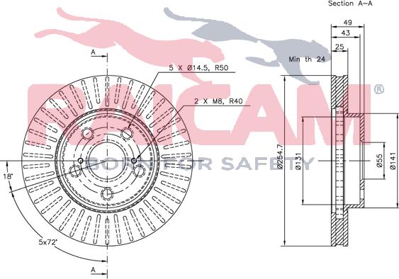 Raicam RD00785 - Brake Disc autospares.lv