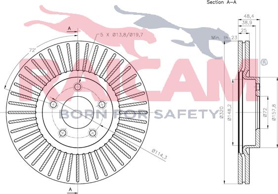 Raicam RD01440 - Brake Disc autospares.lv