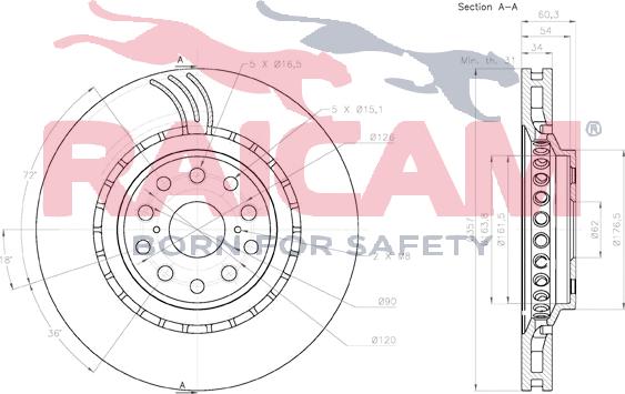 Raicam RD01481 - Brake Disc autospares.lv