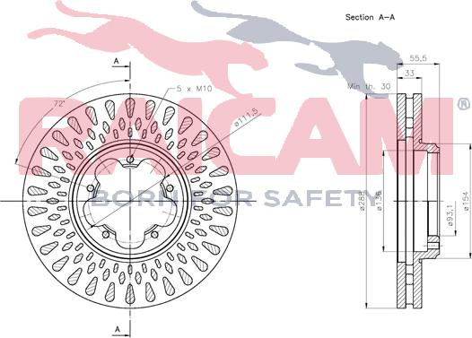 Raicam RD01435 - Brake Disc autospares.lv