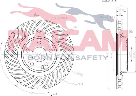 Raicam RD01430 - Brake Disc autospares.lv