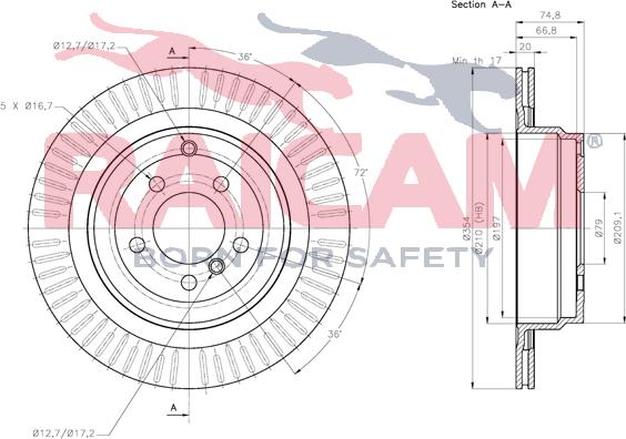 Raicam RD01437 - Brake Disc autospares.lv