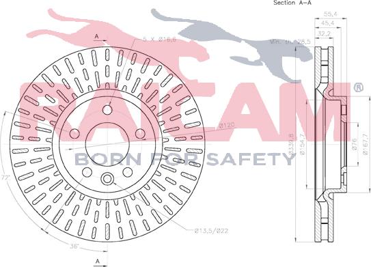 Raicam RD01470 - Brake Disc autospares.lv