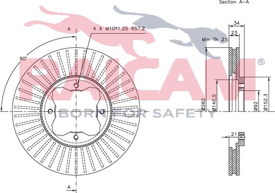 Raicam RD01063 - Brake Disc autospares.lv