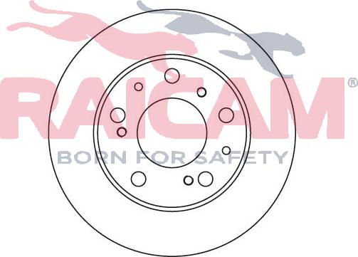 Raicam RD01038 - Brake Disc autospares.lv