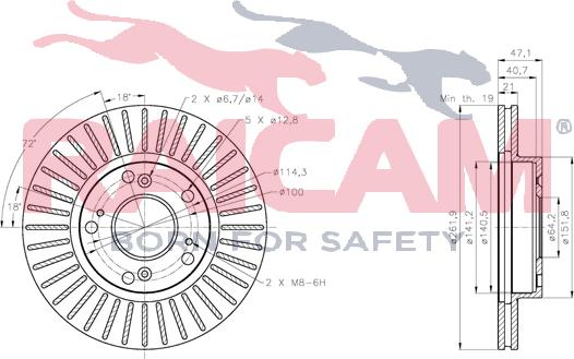 Raicam RD01151 - Brake Disc autospares.lv