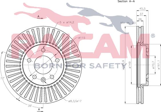 Raicam RD01391 - Brake Disc autospares.lv