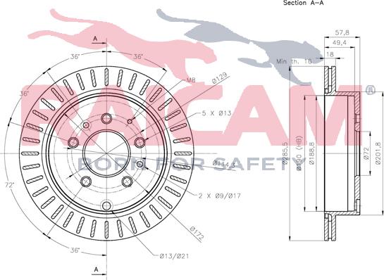 Raicam RD01305 - Brake Disc autospares.lv