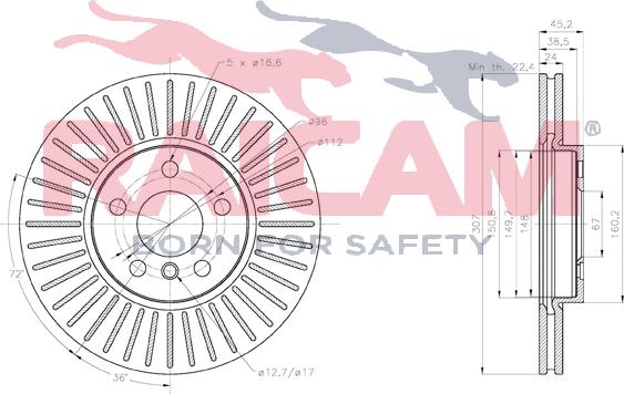 Raicam RD01385 - Brake Disc autospares.lv