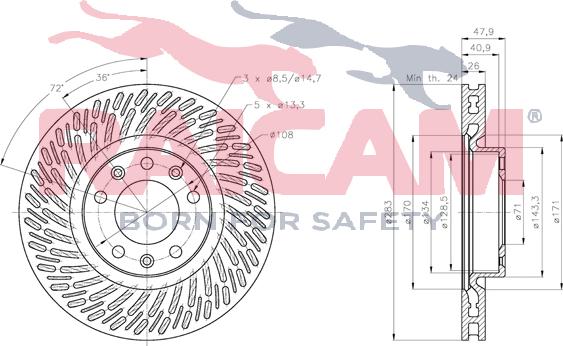 Raicam RD01339 - Brake Disc autospares.lv