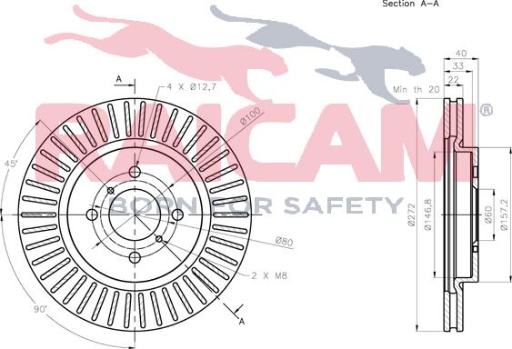 Raicam RD01295 - Brake Disc autospares.lv