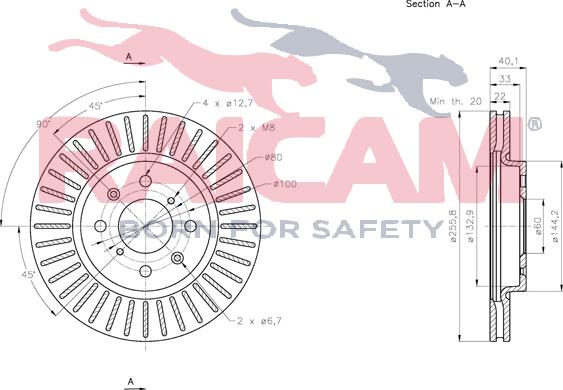 Raicam RD01264 - Brake Disc autospares.lv