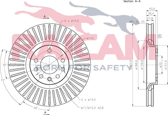 Raicam RD01215 - Brake Disc autospares.lv