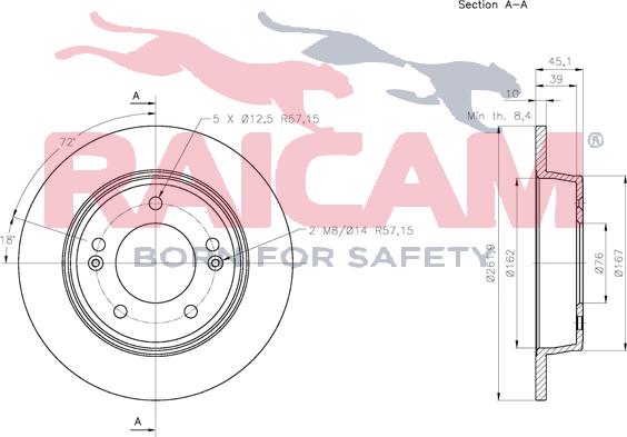 Raicam RD01230 - Brake Disc autospares.lv