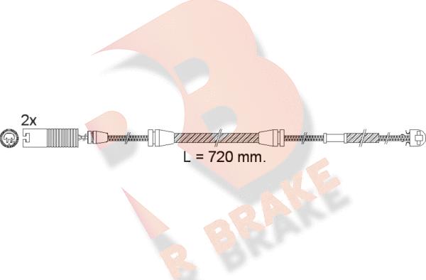 R Brake 610498RB - Warning Contact, brake pad wear autospares.lv