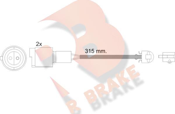 R Brake 610440RB - Warning Contact, brake pad wear autospares.lv