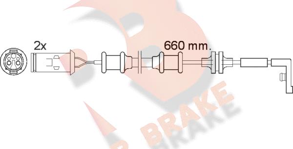 R Brake 610447RB - Warning Contact, brake pad wear autospares.lv