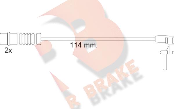 R Brake 610454RB - Warning Contact, brake pad wear autospares.lv