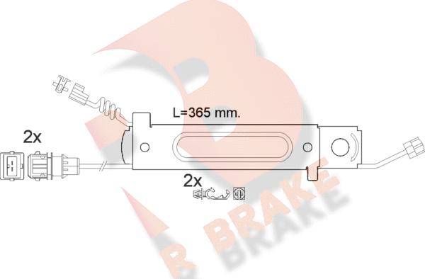 R Brake 610485RB - Warning Contact, brake pad wear autospares.lv