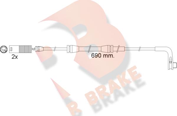 R Brake 610479RB - Warning Contact, brake pad wear autospares.lv