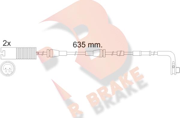 R Brake 610474RB - Warning Contact, brake pad wear autospares.lv