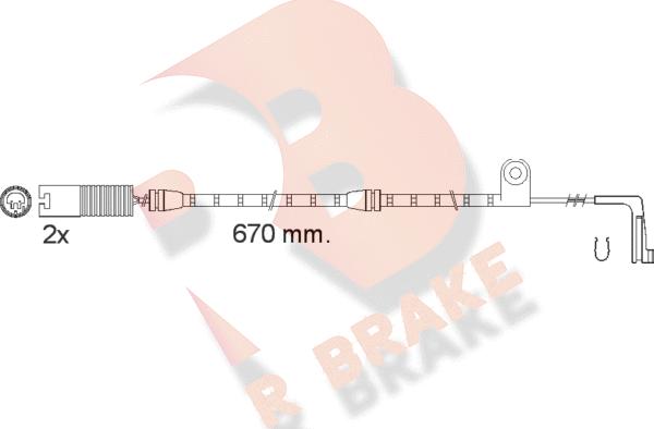 R Brake 610478RB - Warning Contact, brake pad wear autospares.lv